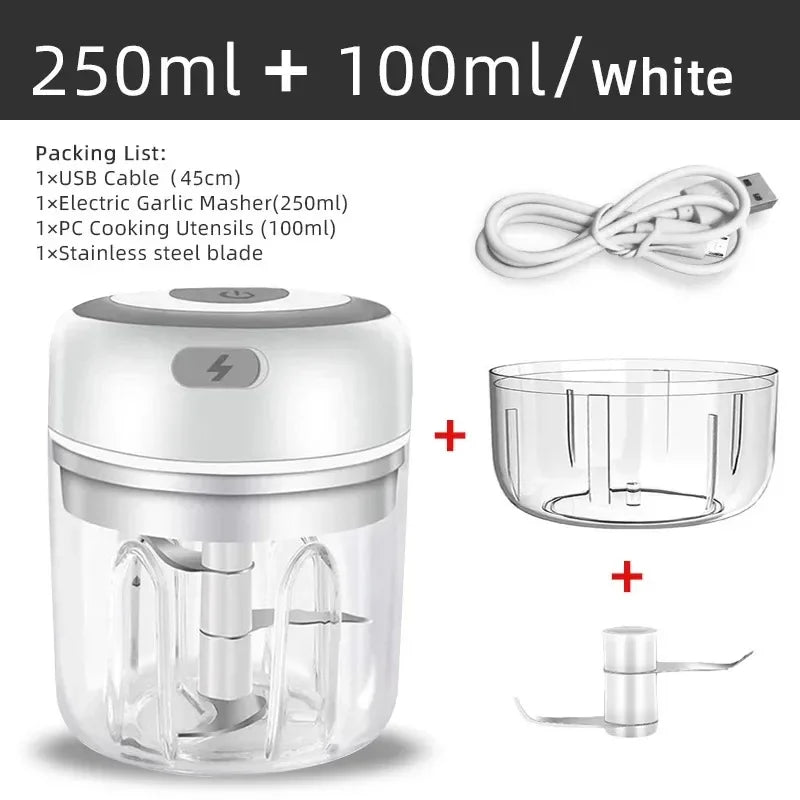 Mini Wireless USB Electric Garlic Vegetable Chopper