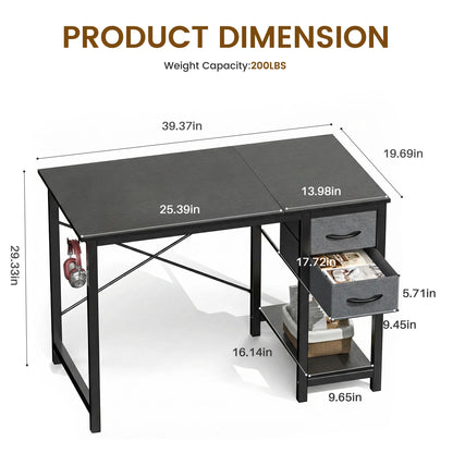 MCQ 40 Inch Small Space Computer Desk