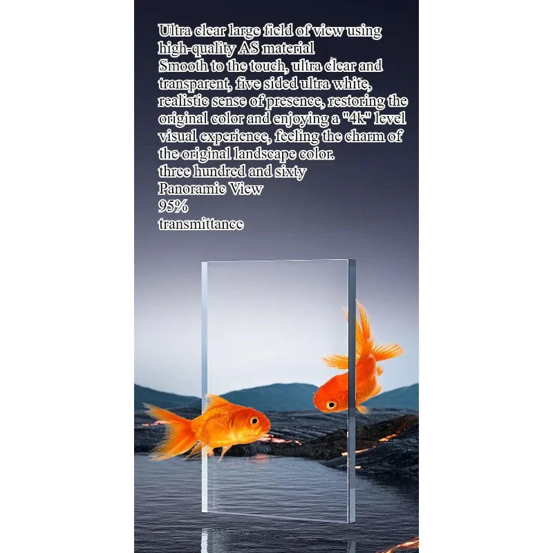 Self-Circulating Desktop Aquarium Kit – High-Transparency Mini Stream Tank for Office & Home