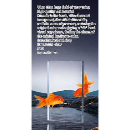 Self-Circulating Desktop Aquarium Kit – High-Transparency Mini Stream Tank for Office & Home