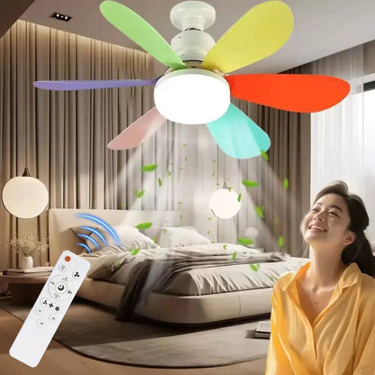 Smart LED Ceiling Fan Light with Remote