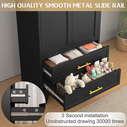 71 Inch Steel Armoire Wardrobe Closet Cabinet