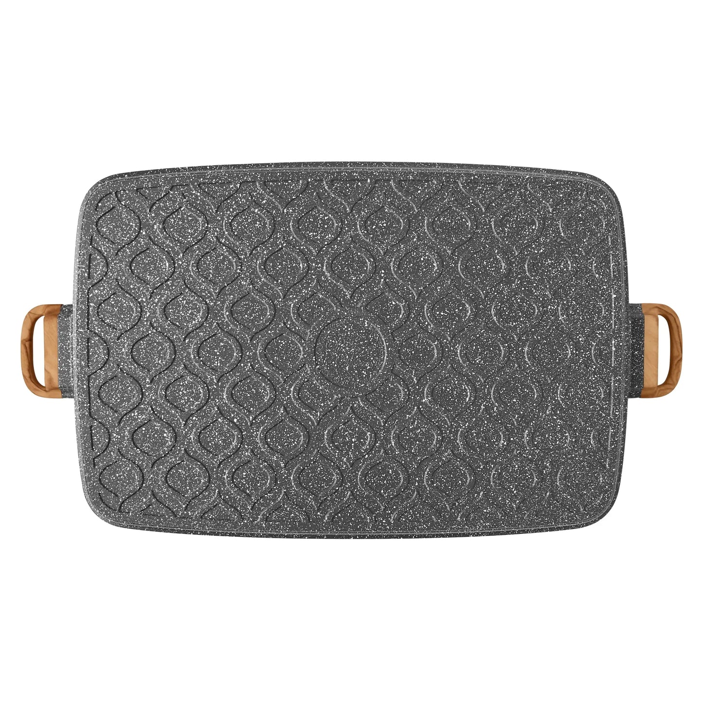 Cast Aluminum Double Griddle Nonstick Kitchen Cookware