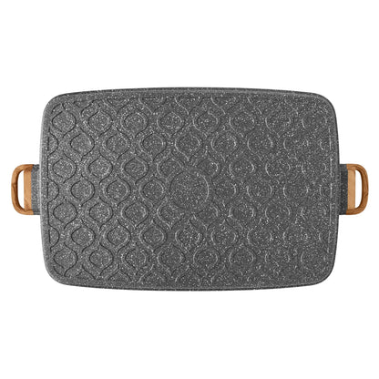 Cast Aluminum Double Griddle Nonstick Kitchen Cookware