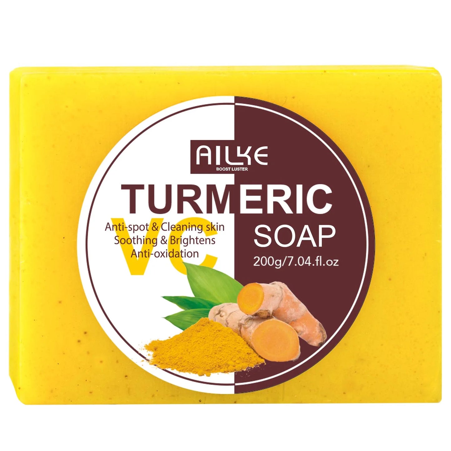 AILKE Natural Turmeric Exfoliating Soap Bar