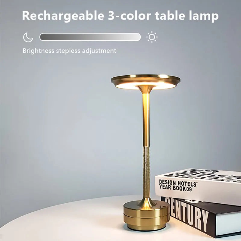 Rechargeable Retro Touch LED Desk Lamp