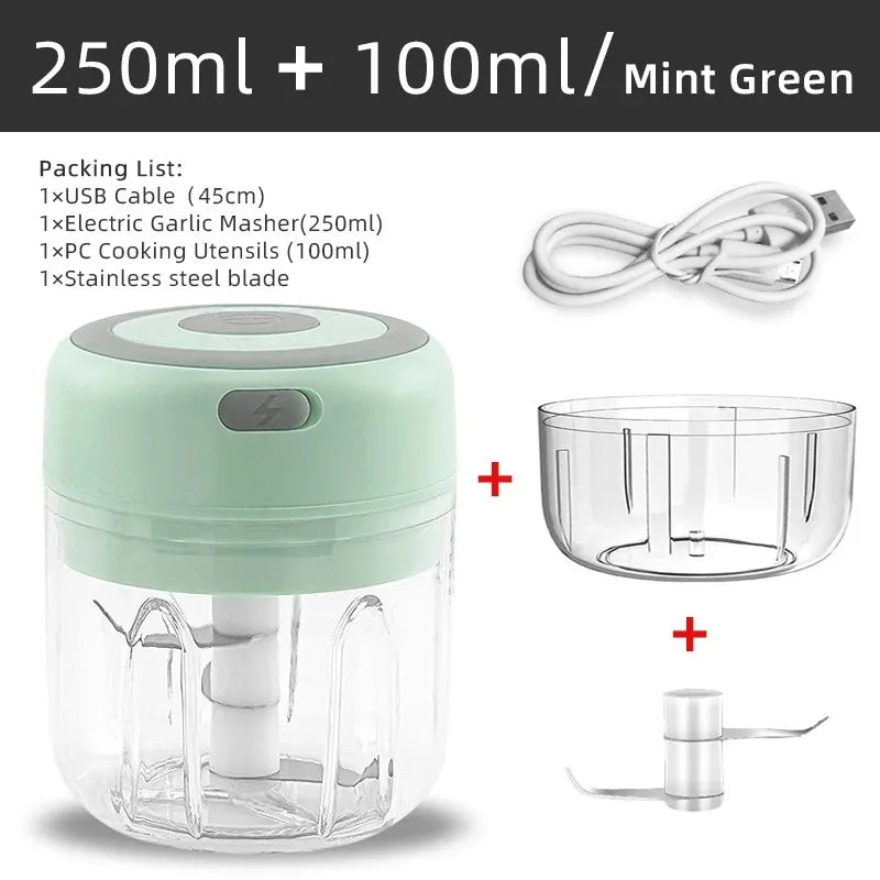 Mini Wireless USB Electric Garlic Vegetable Chopper