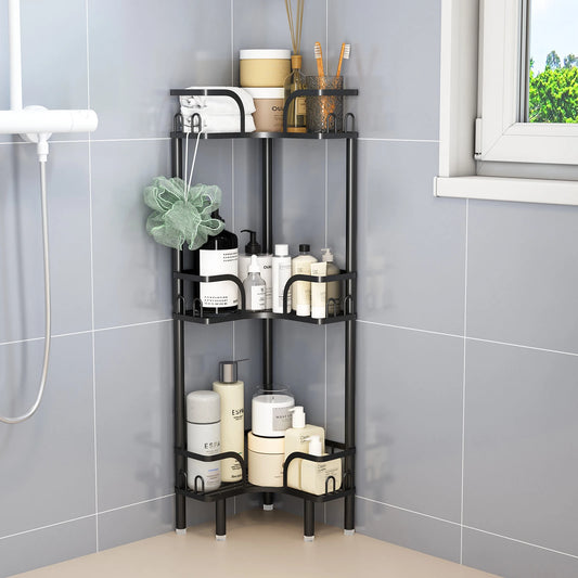 Freestanding Multi-Tier Bathroom Corner Storage Shelf