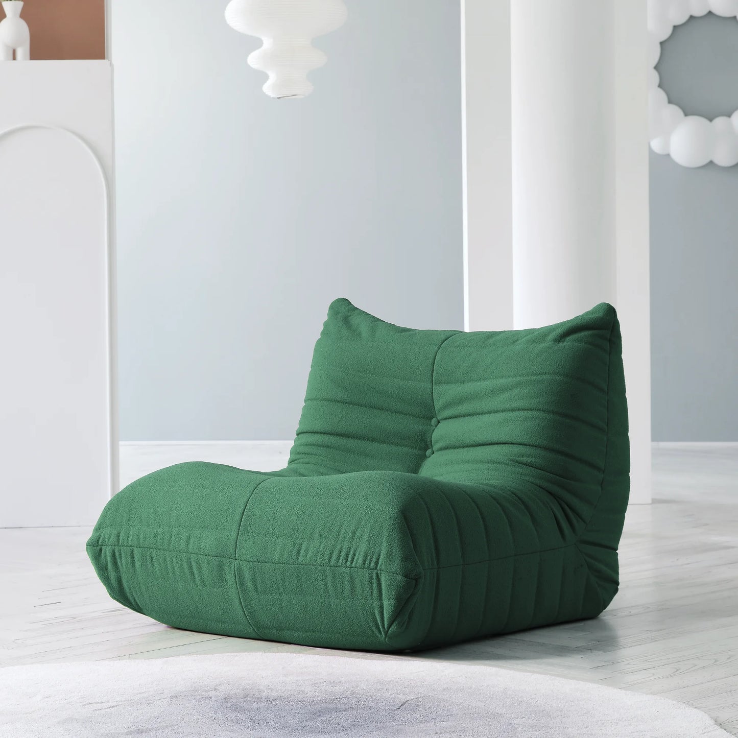 Comfy Teddy Fabric Bean Bag Sofa Chair