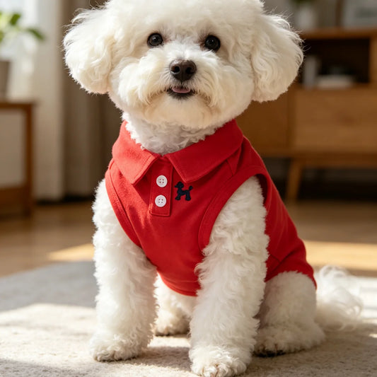 Soft Breathable Puppy & Cat Polo Shirt