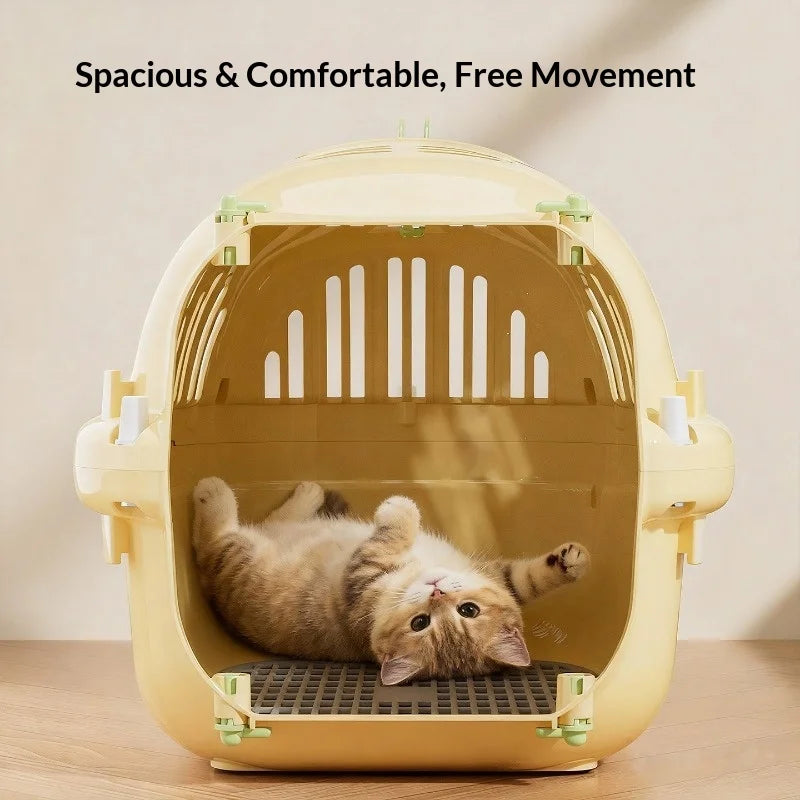 Airline Approved Pet Carrier with Hard Shell Bubble Capsule Window