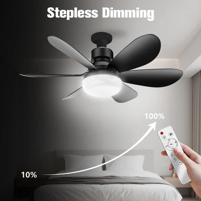 Smart LED Ceiling Fan Light with Remote