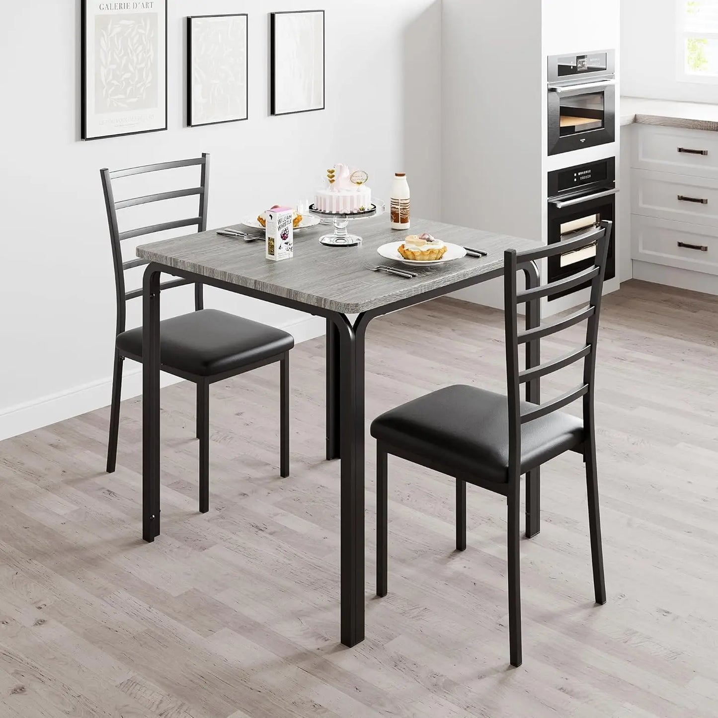 Space Saving 3-Piece Dining Table Set